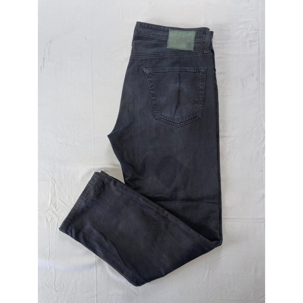 AG The Protégé Straight Leg Sateen Jeans. Washed Black, Men's 33X31. GUC!!